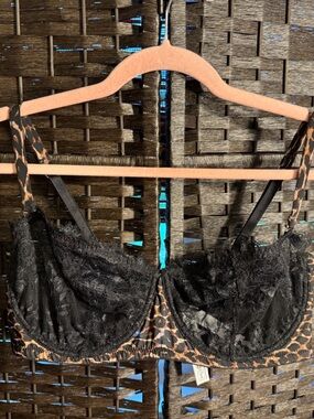 intimissimi Sensual Attitude Bandeau Balconette Bra Animal Print Leopard Size 40
